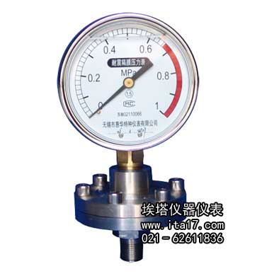 不銹鋼隔膜壓力表1